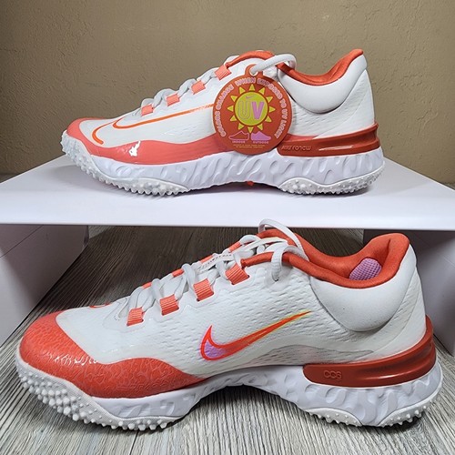 Nike Alpha Huarache Elite 4 Césped Softbol Naranja Mujer Talla 8 Nuevo FD2746-101 - Imagen 2 de 7