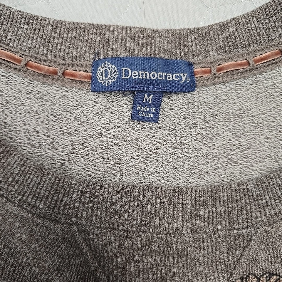 Sudadera femenina floral rústica Democracy para mujer talla M boho  Foto 3 de 4