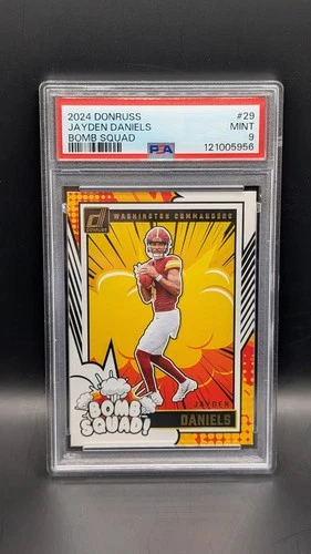 2024 Donruss Bomb Squad Jayden Daniels #29 PSA 9 Commanders