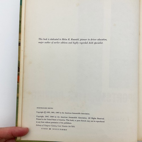 Sportsmanlike Driving Fifth Edition Hardcover Book 1965 American Automobile Text - Imagen 8 de 24