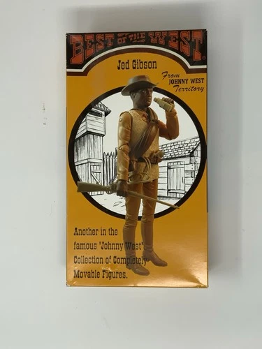 Jed Gibson +13 Accessories Box with Manual Marx Johnny West Reproduction