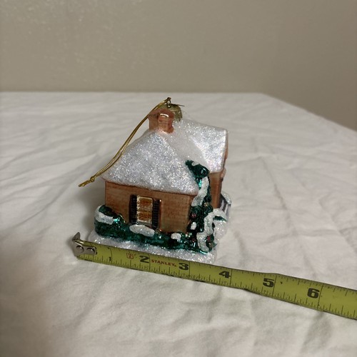 Noble Gems Kurt Adler Accolade Cottage Glass Christmas Ornament B4 - Picture 13 of 14