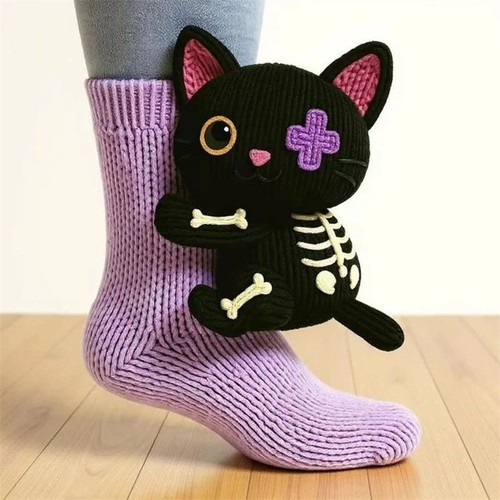 3D Cute Animals Socks Knitted Funny Winter Unisex NEW Floor Socks Animal Pattern - Picture 29 of 30