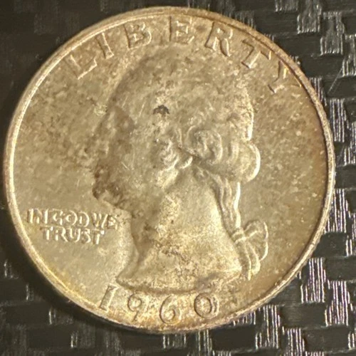 Rare 1960 D Washington Quarter Circulated Philadelphia 90% Silver US Coin