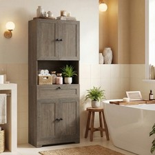 171.5 CM Tall Bathroom Cabinet Free-Standing Storage Cabinet