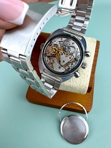 Soviet Vintage Poljot Okean Ocean Sturmanskie Chronograph 3133 Mechanical Watch - Picture 9 of 10