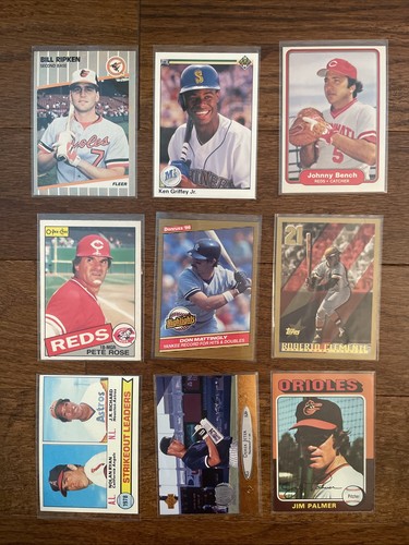 (300+) 1970s 1980s 1990s Vintage Card Collection Lot Ryan Rose Griffey Jeter HOF - Picture 2 of 9