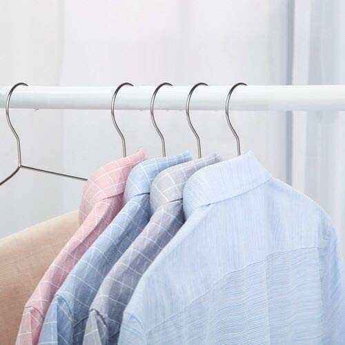 30 Pack Heavy Duty Stainless Steel Hangers, Space-Saving Silver Clothes Hange... - Picture 7 of 8
