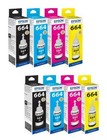 2 Sets - Original Epson Ink T6641 T6642 T6643 T6644 for L100/L200/L300/L350/L550