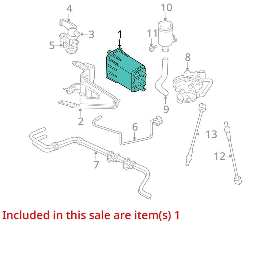 BOTE DE VAPOR CHRYSLER 52121500AB NUEVO OEM 52121500AB Foto 2 de 3