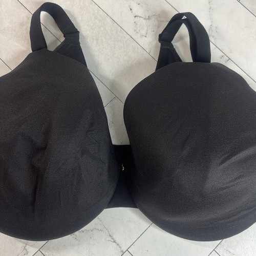 NWOT Cacique Lane Bryant Womans Bra Black Full Coverage UNDERWIRE 42DD - Picture 2 of 10