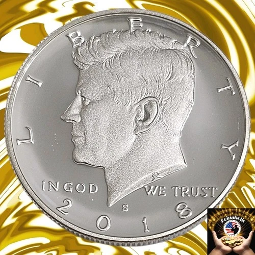 2018 S Silver Kennedy Half Deep Cameo Mirror Proof Silver Coin Still In Package