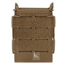 KRYDEX Tactical 556 Magazine Pouch Open Top Mag Holder Rapid Access MOLLE Coyote