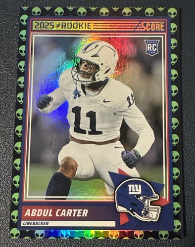 2025 Panini Score Football-Abdul Carter  Extraterrestrial Alien RC SSP Casehit🔥