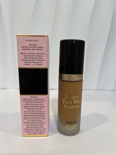 Too Faced Butter Pecan Born This Way Matte 24 Hour Foundation Full Size - Picture 2 of 4