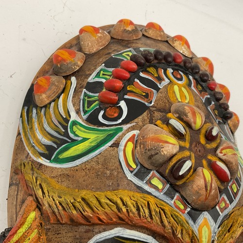 2er Set handgefertigte handbemalte afrikanische zeremonielle Würgemasken - Bild 3 von 12