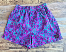 Vintage Maui Trading Company Floral Swim Short Mesh Liner Purple Green Men's S