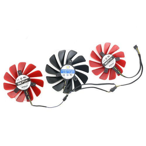 For XFX RX5700XT 5600XT THICC III Parts Cooling Fans Radiator Cooler Heat Sink - Afbeelding 2 van 9