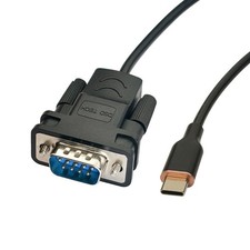 SH-RS232M USB-C to RS232 DB9 Serial Cable with FTDI Chip for Windows Linux Mac