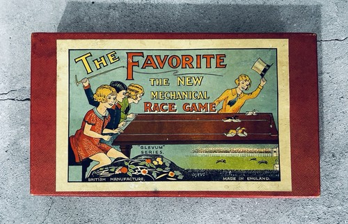 Antiguo juego de salón de mesa Glevum The Favourite Horse Race después de la cena - Imagen 10 de 10