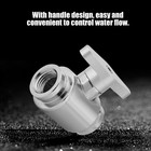 (Silver Switch)MENDUNER G1/4 Water Valve With High Structure Plated Brass