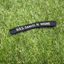 USS Samuel N. Moore Ship Naval Navy Tab Rocker Ribbon 4 3/4" Patch