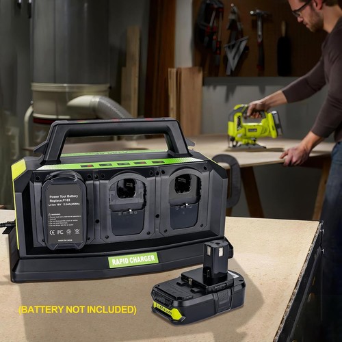 Súper Cargador de Batería para Batería Ryobi 18V 6 Puertos Cargador Rápido Simultáneo - Imagen 8 de 8