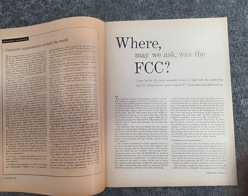Consumer Reports Magazin Januar 1960 Zigarettenbewertungen TV Rezensionen Vintage - Bild 4 von 6