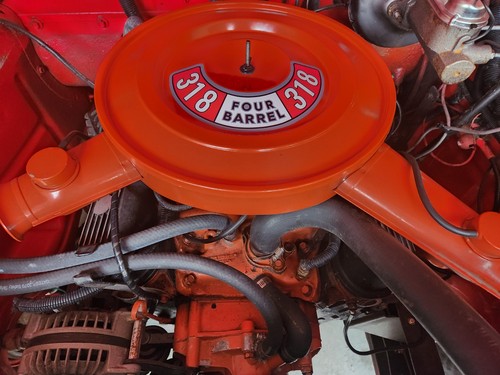 NEW 318 FOUR BARREL Air Cleaner Decal Sticker for Dodge Plymouth Chrysler USA - Picture 14 of 16