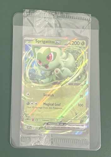 Pokemon Sprigatito ex Promo Sealed Pack #087 New Full Art Ultra Rare Holo Card!