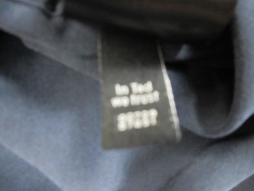 Ted Baker Shirt Mens Large Navy Blue Short Sleeve Button Up Dot Print Pocket - Picture 14 of 17