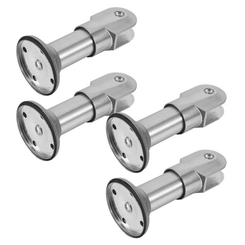  4 Stück Gewerbe Badezimmer Stall Boden Halterung Trennwand Hardware Zubehör - Bild 7 von 9