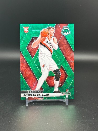 Donovan Clingan 2425 Panini Mosaic International RC Green Scope Prizm #10/15 SSP - Picture 1 of 3