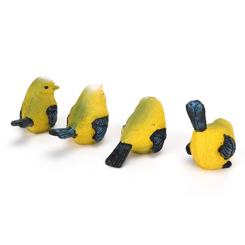 4pcs/set Rasengarten Innenhof Harz Hohe Simulation Vogel Dekoration Tier Ornam - Bild 7 von 9
