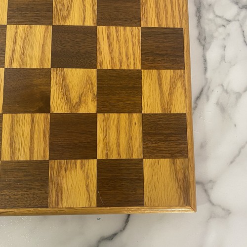 Vintage Antik Handarbeit Rustikal Massivholz Schach Brettspiel Vintage ohne Figuren - Bild 8 von 18