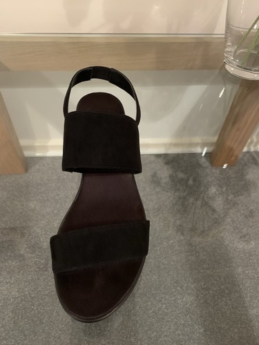 H&M Black Platform Wedge Sandals - Size EU 40 - Foto 4 di 8
