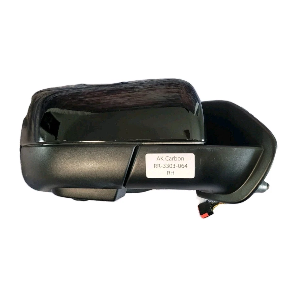 10-13 Range Rover Sport (RH) Passenger Side Mirror w/ Camera Auto Fold Dim BLACK - Imagem 2 de 4