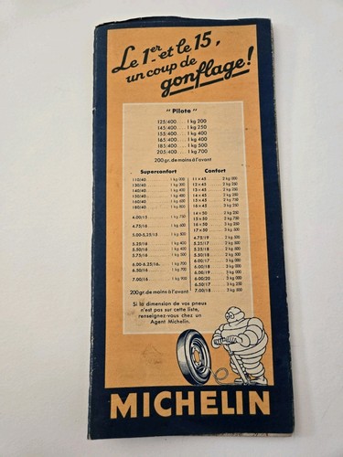 Vintage 1946 Michelin Map No. 73 Clermont-Ferrand to Lyon France Road Map - Picture 2 of 4