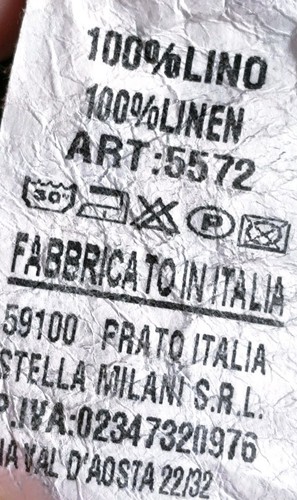 Flaschengrüne Vintage Leinenbluse von Stella Milani - Bild 6 von 6