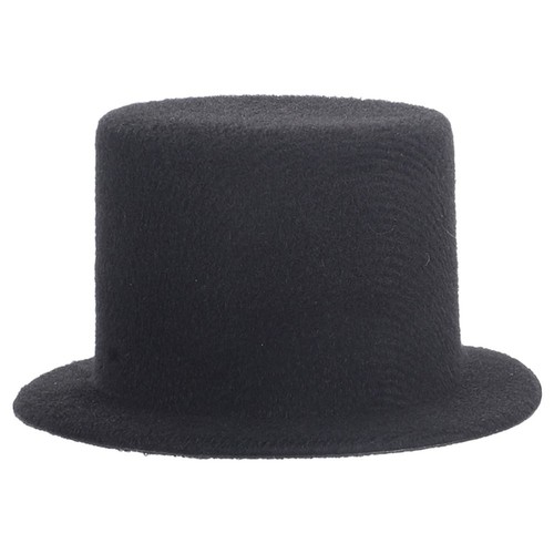 Mini Straight Top Hat Men and Women for Crafts Black Miniature Hats - Picture 9 of 12