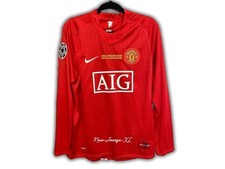 Cristiano Ronaldo #7 Manchester United Final Jersey 2008 Long Sleeve Jersey