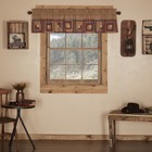 Rustic 16"x72" Valance Tan Rod Pocket Cotton Kitchen Window Curtains VHC Brands