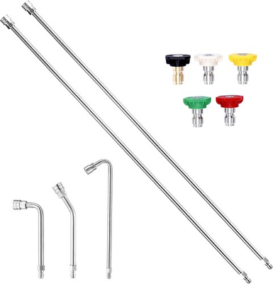 #ad 120quot; Pressure Washer Extension Wand Power Washer Extension Pole with 5 Nozzle T $68.21
