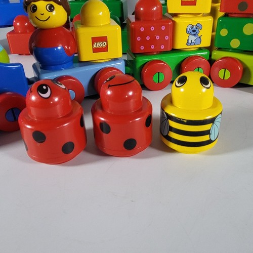 Lego Duplo Primo Train Blocks Figures Rattles Bundle Vintage 1990s - Picture 3 of 17