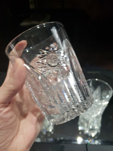 3 Tumblers American Brilliant period Cut Glass Crystal Hobstars Prism notch arch - Picture 19 of 24