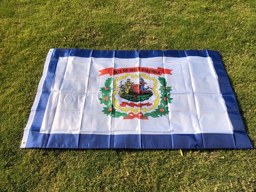 HIMMELSFLAGGE West Virginia Flagge 90x150cm USA West Virginia Flagge 3x5ft Double Penetra - Bild 2 von 8