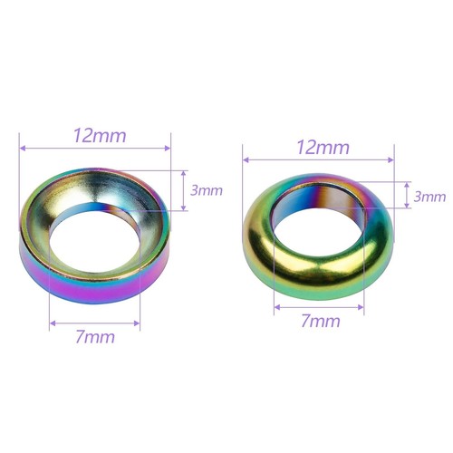 M6 Titanium Washer Spacer For Bicycle MTB Road Disc Brake Caliper BB5 BB7 Tuning - Picture 2 of 10