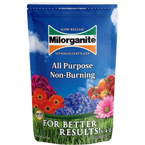 All-Purpose Eco-Friendly Slow-Release Nitrogen 6-4-0 Fertilizer, 5 Pound Bag ...