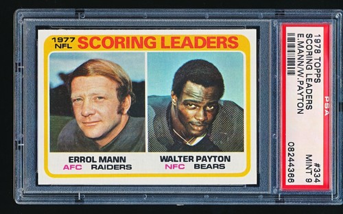1978 Topps Walter Payton Scoring Leaders #334 PSA 9