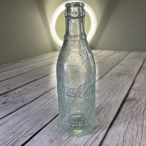 Vintage 1900-1915 Collectible Straight-Sided Glass Coca-Cola Bottle MACON, GA.